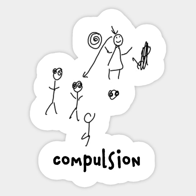 compulsion Sticker by tWoTcast